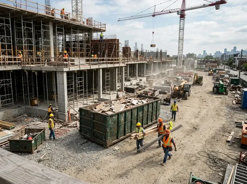 commercial-construction-site-w-002 — frequently asked questions, Low Cost Construction Dumpster Rental in Richfield, MN